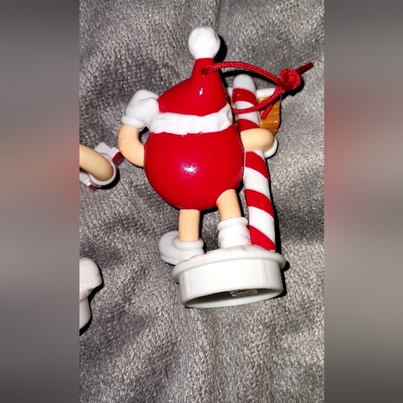 Vintage M&M's Yellow and Red Christmas Ornaments - Picture 5 of 5